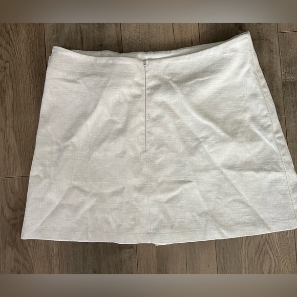 NWT canvas, and linen wrap skirt - Picture 4 of 5